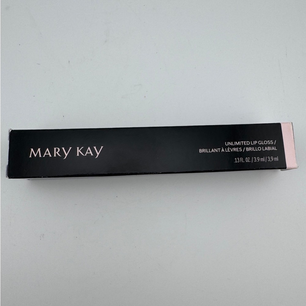 Mary Kay Unlimited Lip Gloss 0.13oz "Beach Bronze" New Boxed High Shine Nude Lip